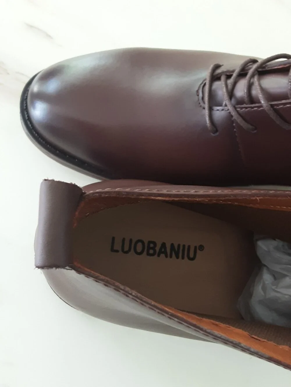 Luobaniu Brown Leather Chukka Boots Sz 11 - NWOT